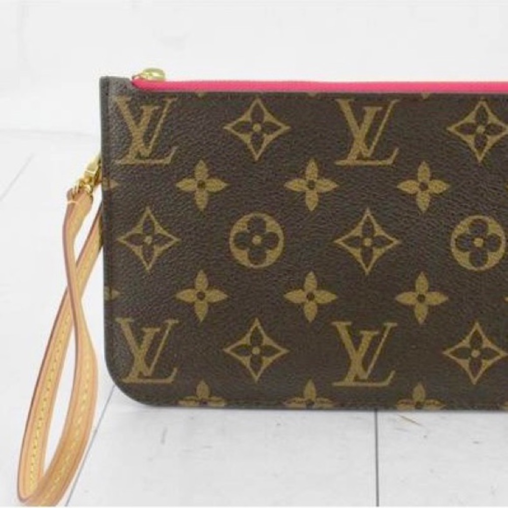 Louis Vuitton Monogram Brown and Gold Wristlet - Picture 2 of 15